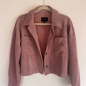 Love Tree Women's Corduroy Crolped Button Down